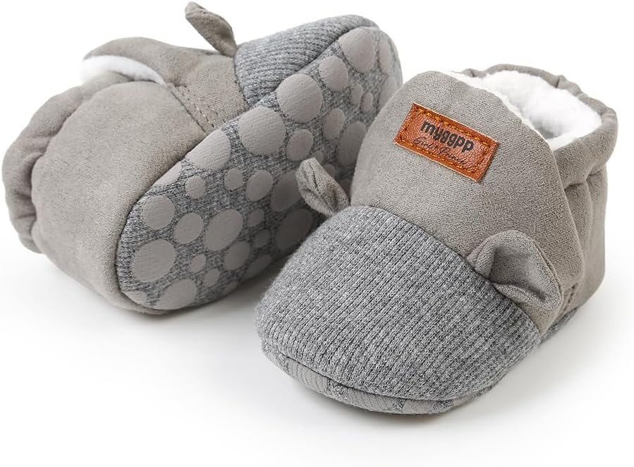 Baby Booties Cozy Fleece Slippers Soft Baby Shoes - Image 5