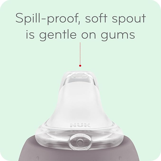 NUK Active Cup, Fun Fruits and Animals, Amazon Exclusive Collection, 10 Oz, Pack of 2 – BPA Free, Spill Proof Transition Sippy Cup
