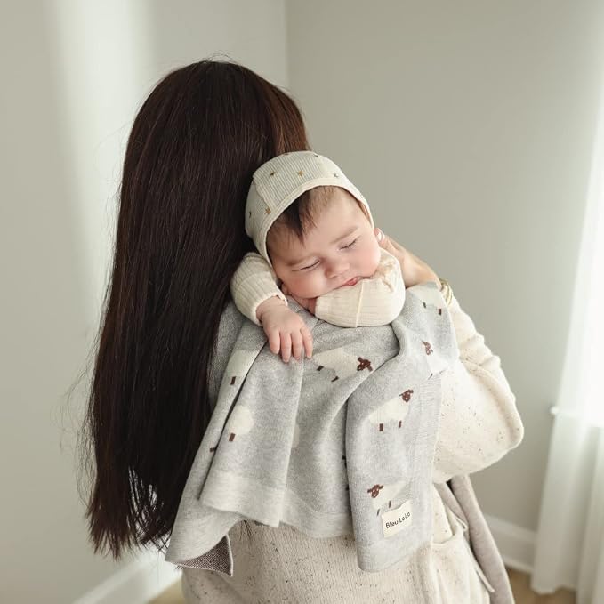 Knit Baby Swaddle Blanket - Image 4