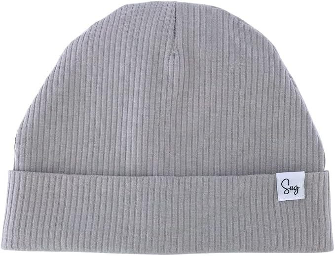 Jersey Beanie Hat for Newborn Baby Boys Girls Silky Satin Lined Hats Bonnet by Sugarmelon