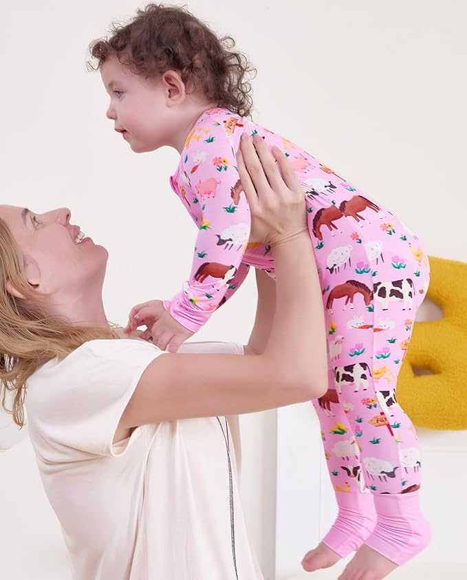 babee Reshinee Viscose Derived from Bamboo Baby Footie Pajamas Convertible - Image 5