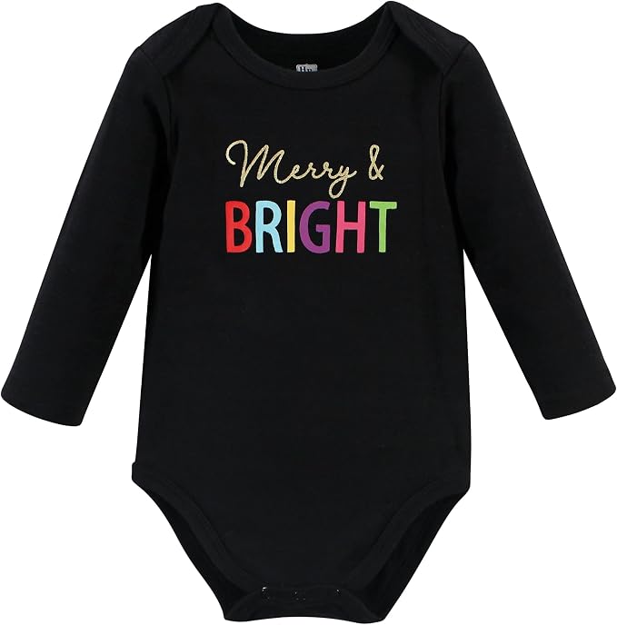 Hudson Baby Baby Girls' Cotton Long-sleeve Bodysuits 3-pack - Image 3
