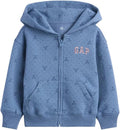 GAP Baby Girls' Logo Hoodie Hooded Full Zip Sweatshirt by GAP