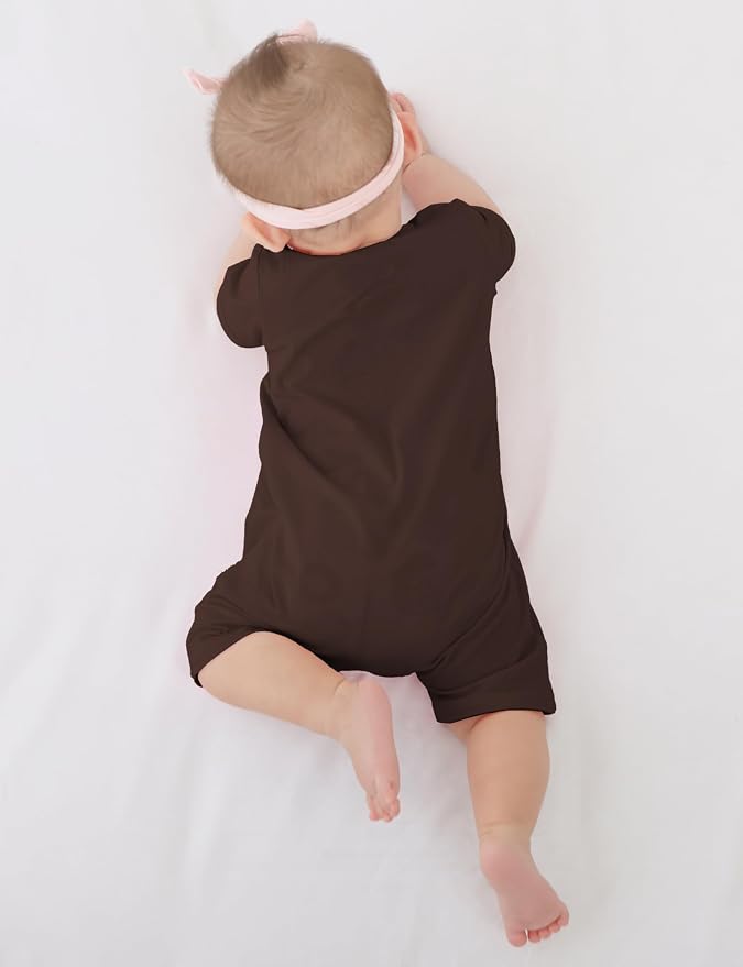 Jimonda Baby Rompers Cotton Boys Girls Short Sleeve Sleepers Pajamas Pjs | Two - Image 3