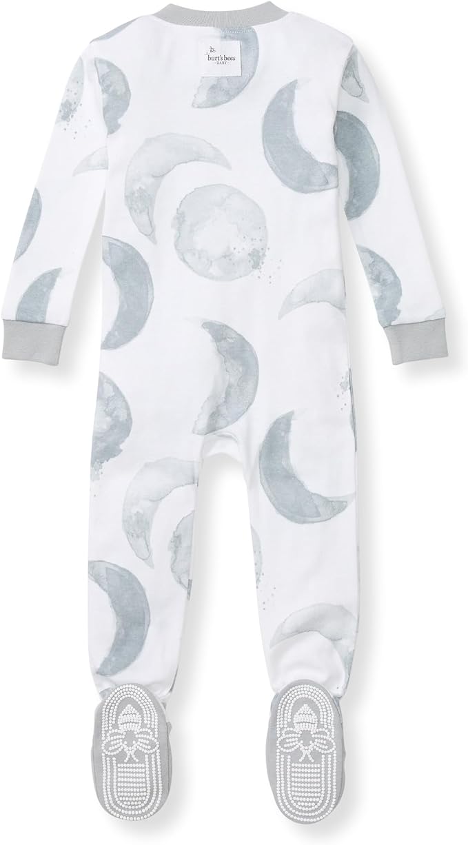 Burt's Bees Baby Boys Organic Cotton, Snug Fit Footed Sleeper Pajamas | - Image 2