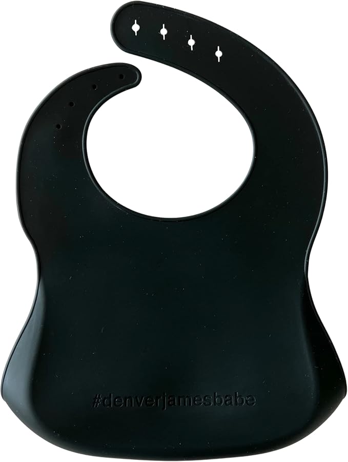Denver James Silicone Feeding Bibs | Dishwasher Safe. Waterproof. Adjustable. - Image 2