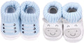 2 Pairs Baby Booties Newborn First Walkers Cozy Shoes Warm Knit Soft Booties by Unknown
