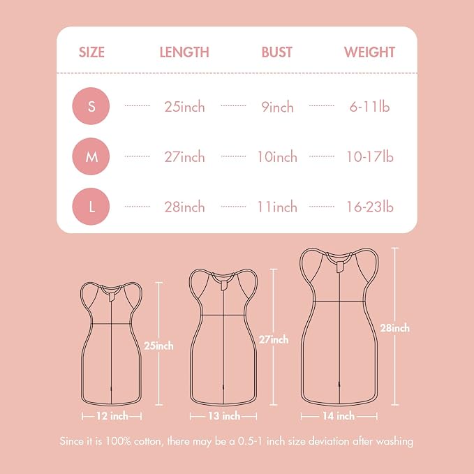 ANYEDDE 2-Pack Baby Swaddle Sleep Bag, Arms Up Swaddle 3-6 Months - Image 6