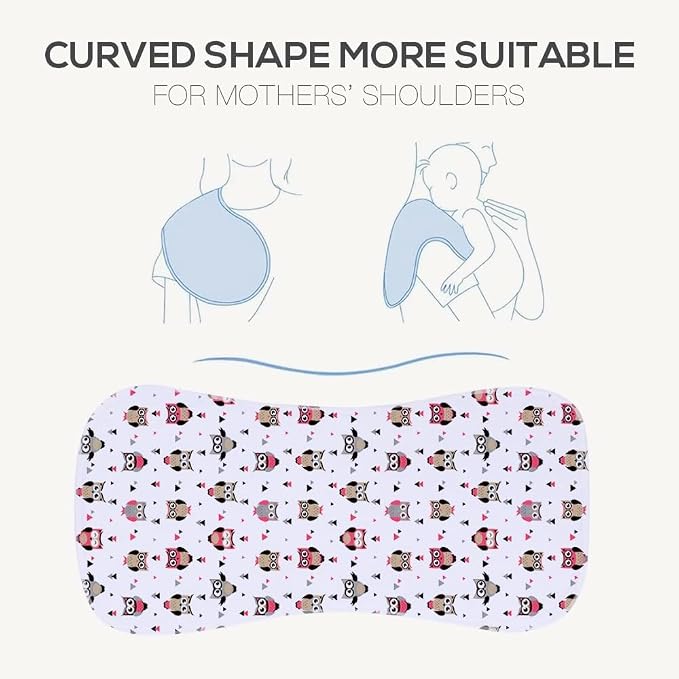 6 Pack Cotton Baby Burp Cloths Extra Absorbent Soft - Image 4