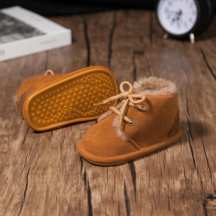Clowora Baby Boys Girls Shoes Non-Slip Rubber Sole Sneakers Infant First Walking Toddler Crib Shoes Newborn Loafers Flats.