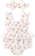YOUNGER TREE Baby girl Romper Infant Summer Clothes Ruffle Sleeveless One Piece by YOUNGERTREE