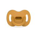 Color Essence SX PRO Silicone Baby Pacifier 1Pk, Made with 100% Soft Silicone, Baby Essentials Perfect for Breastfeeding Babies, Designed in Spain, 6-18 Mths, Bright Mustard
