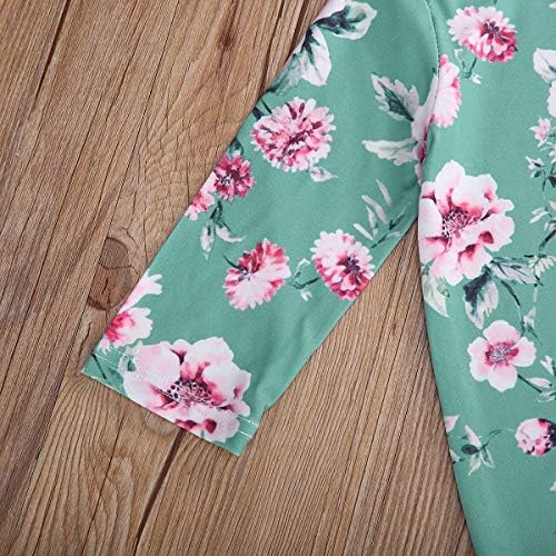 Newborn Baby Girl Floral Sleep Gown Headband Sleepwear Outfit - Image 5