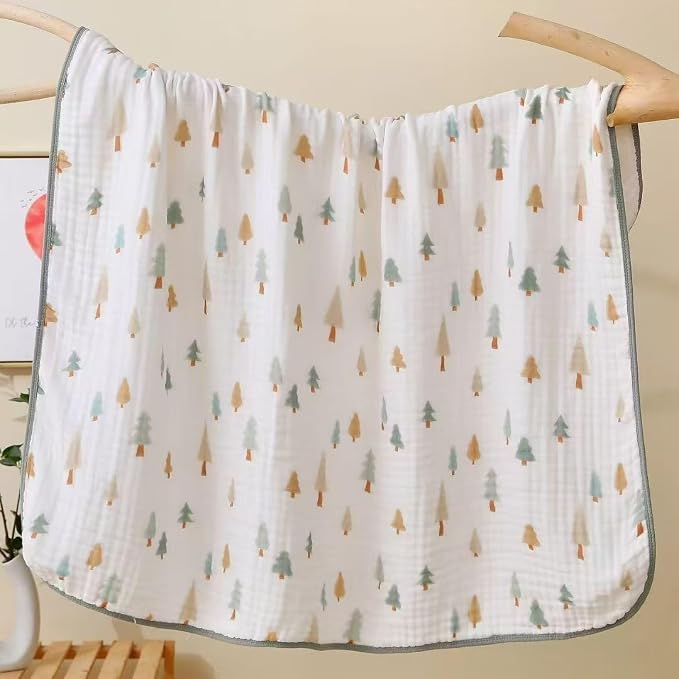 Muslin Baby Blanket 2 Pack, Cotton Swaddle Blanket - Image 2