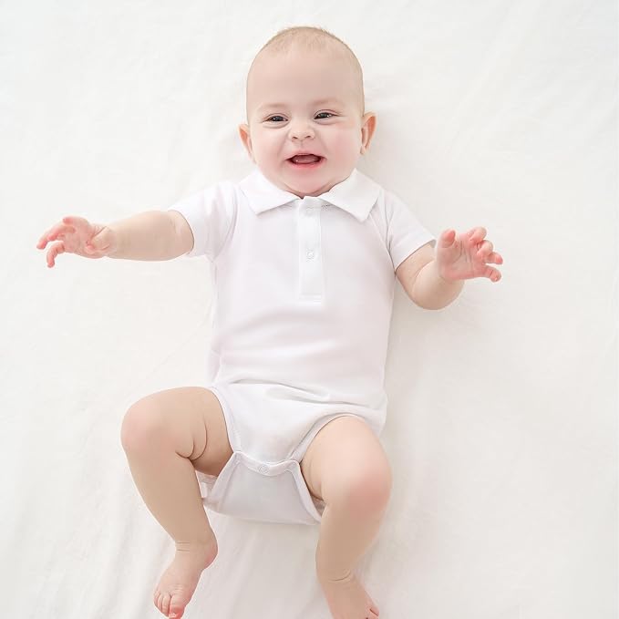 pureborn Baby Romper Bodysuits 2-Pack Unisex Soft Cotton One-Piece Outfit - Image 2