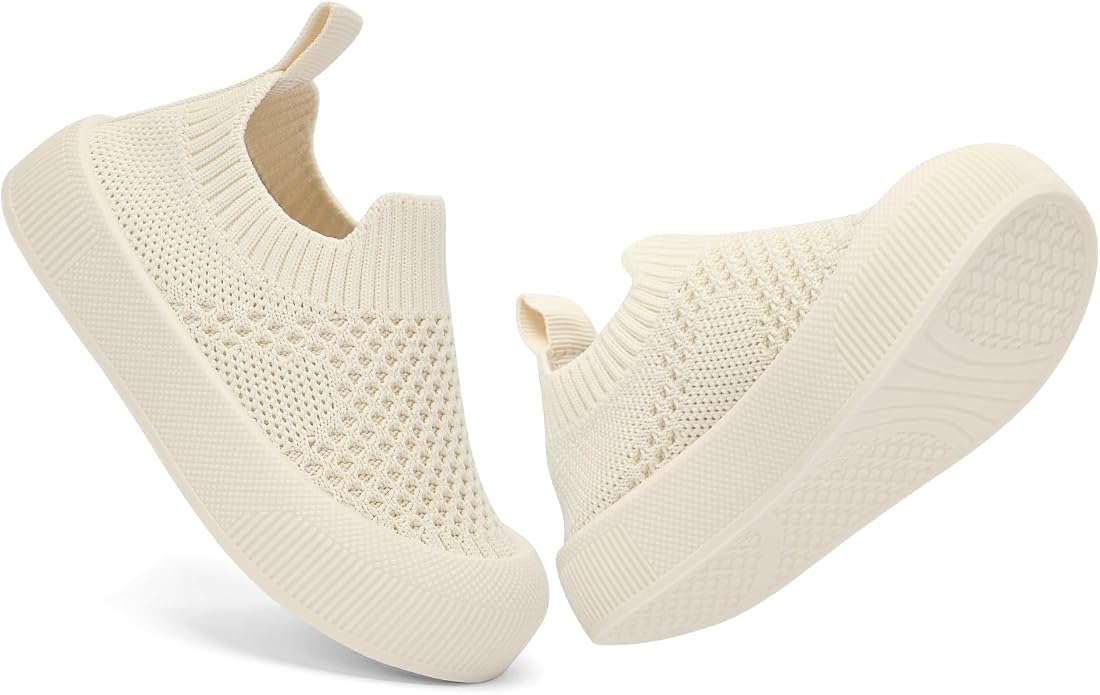 BACSAC Baby Toddler Unisex Infant Shoes Boys Girls Beige Mesh Breathable - Image 5