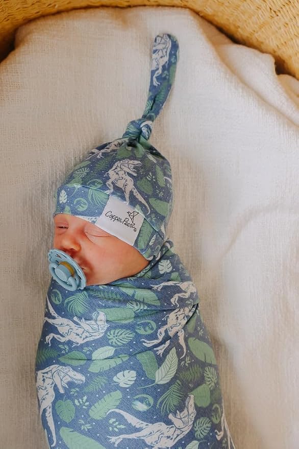 Copper Pearl Swaddle Blankets for Newborns | Soft Stretchy Receiving Blankets - Image 3