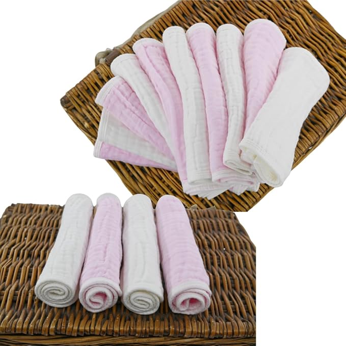 Burp Cloths Large, Muslin Burp Cloths - Image 2