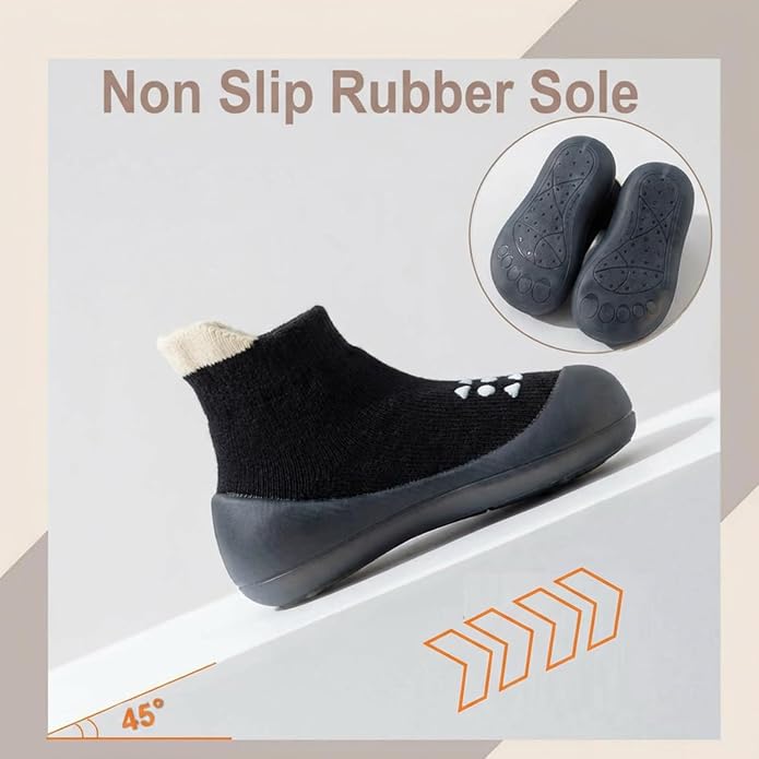 Hstyle Baby Sock Shoes Toddler Boys Walking Shoes Infant Slippers Sneakers | - Image 4