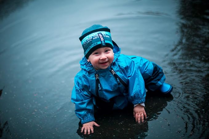 Tuffo Muddy Buddy Kids Waterproof Rain Suit One-Piece Coverall, Dual Zippers - Image 7