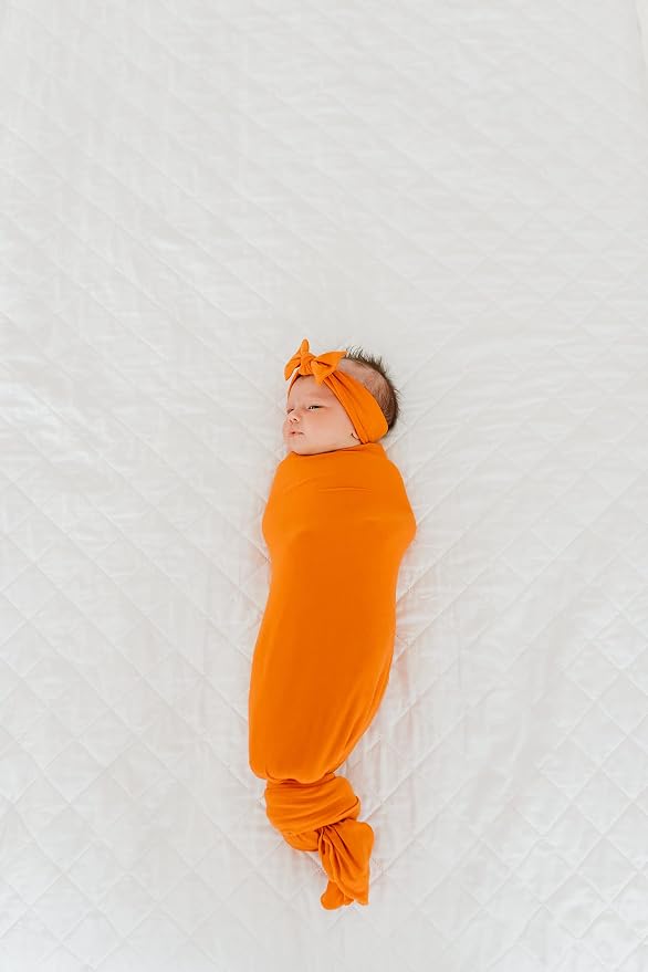 Copper Pearl Swaddle Blankets for Newborns | Soft Stretchy Receiving Blankets - Image 8