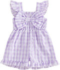 Little Girl Romper Toddler Overalls Summer Bow Jumpsuit Boho Outfit 6M-5T by Nibbcoa