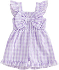 Little Girl Romper Toddler Overalls Summer Bow Jumpsuit Boho Outfit 6M-5T by Nibbcoa