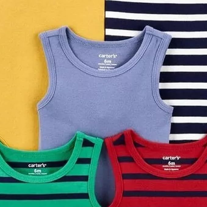 Carter's Baby Boys 5-Pack Original Short Sleeve Bodysuits - Image 2