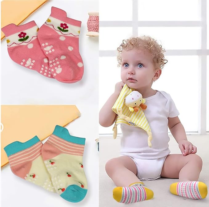 Tphon Non Slip Kids Toddler Socks - Image 2
