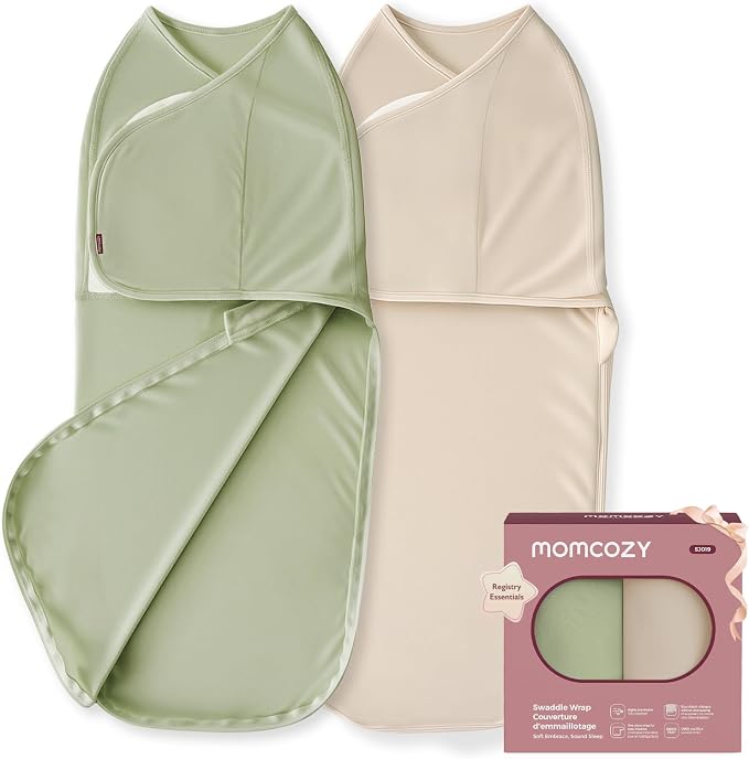Momcozy Swaddles for Newborns, Quiet Fastener Swaddle for Infant 0-3 Months | by Momcozy