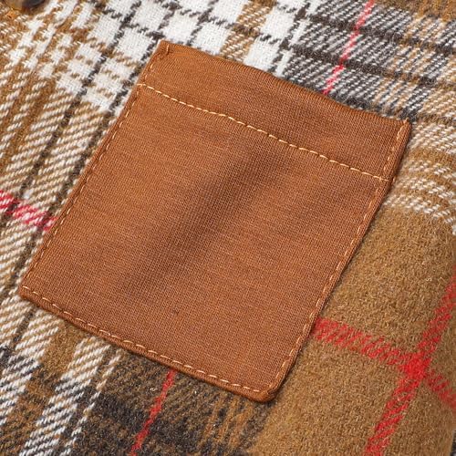 Toddler Baby Boy Long Sleeve Shirt Flannel Buffalo Plaid Shirts Button Down - Image 6