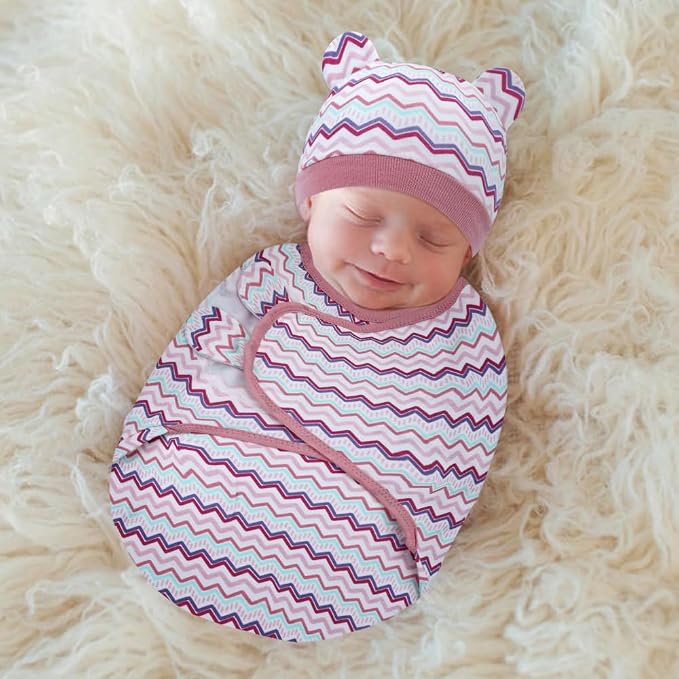 Dizila 2 Sets Adjustable Soft Cotton Blend Newborn Infant Baby Girl Receiving - Image 5
