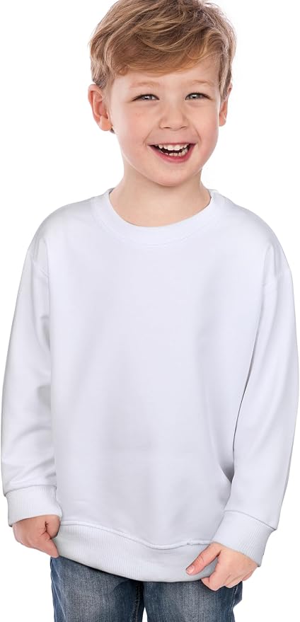 Cooraby 3 Pack Baby and Toddler Boys Crewneck Sweatshirts Kids Solid Cotton - Image 7