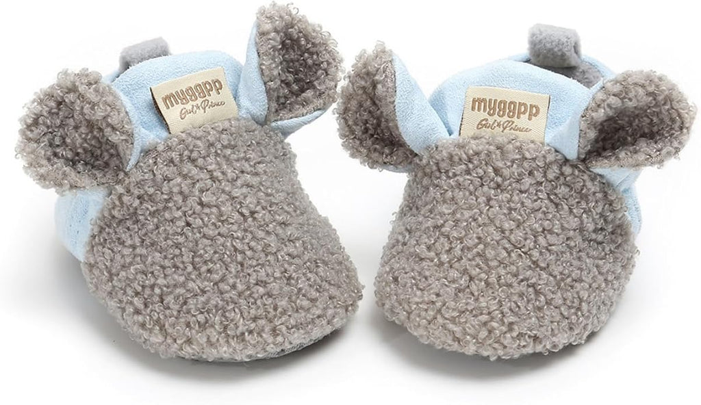 Baby Boys Girls Cotton Booties Non Skid Soft Sock Boots Infant Slippers Newborn - Image 8