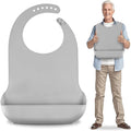 【LARGE SIZE】 Silicone Adult Bib, Washable Bib by TaoTazon
