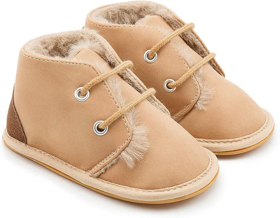 Meckior Baby Booties Newborn Infant Unisex Baby Girls Boys Velvet Rubber - Image 4