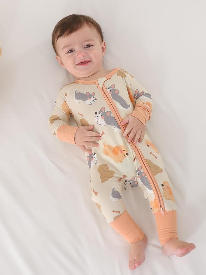 GUISBY Baby Footless Pajamas, Rayon of Bamboo, NB-2T | Rayon of bamboo softness - Image 6