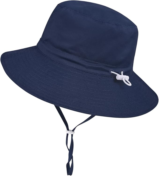 Baby Toddler Sun Hat, Boys Girls Adjustable Bucket Hat by DANMY