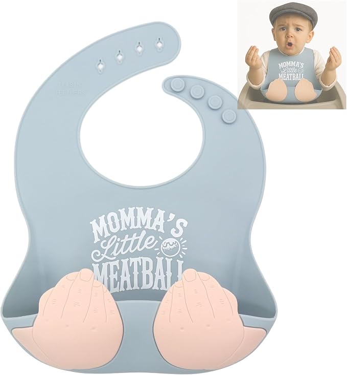 Teasin' Teethers Funny Italian Silicone Baby Bib by Unknown