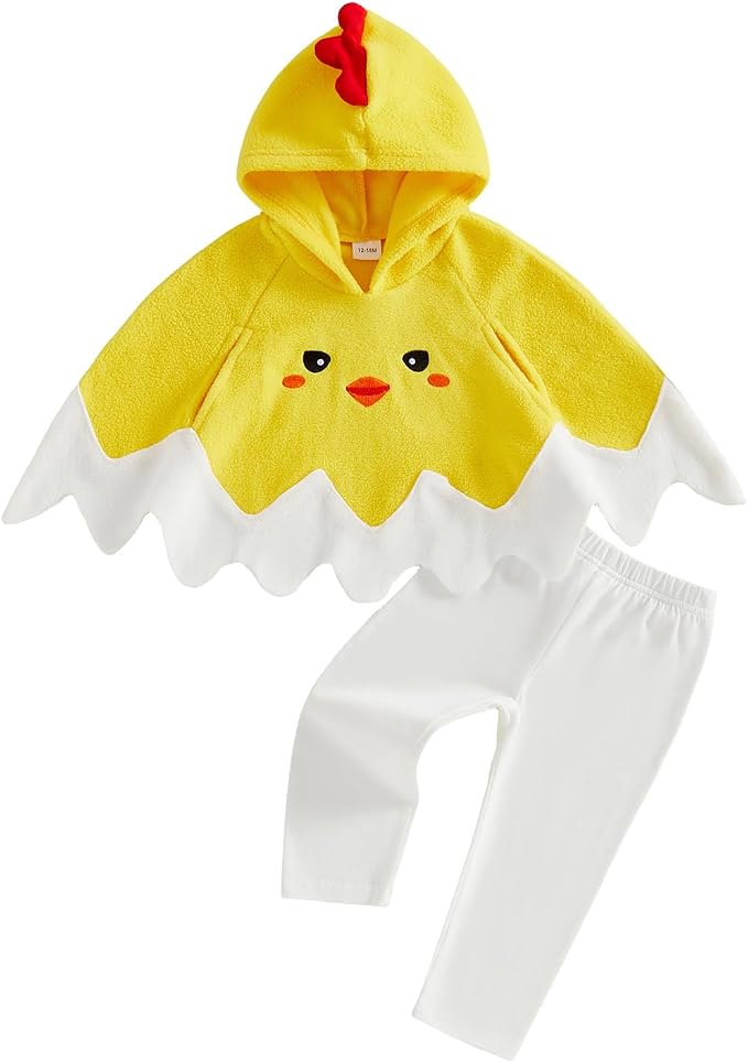 Infant Baby Boy Fall Winter Clothes Outfit Hooded Long Sweatshirt Pant Set by LIOMENGZI