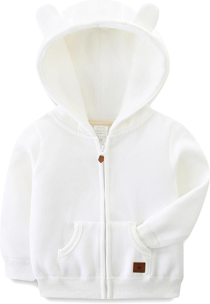 Baby Boy Girl Clothes Zip-Up Hoodies by BabymineStartFromTheHeart