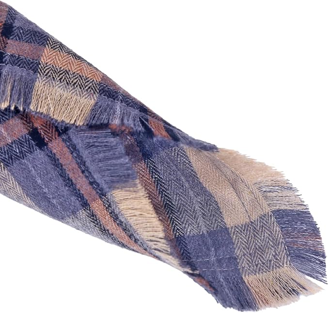 Fall Dog Bandana Autumn Thanksgiving Plaid Reversible Triangle Bibs Scarf - Image 3