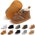 Baby Boys Girls Booties Fleece Anti-Slip Soft Sole Boots Toddler First Walker by AKINGIO