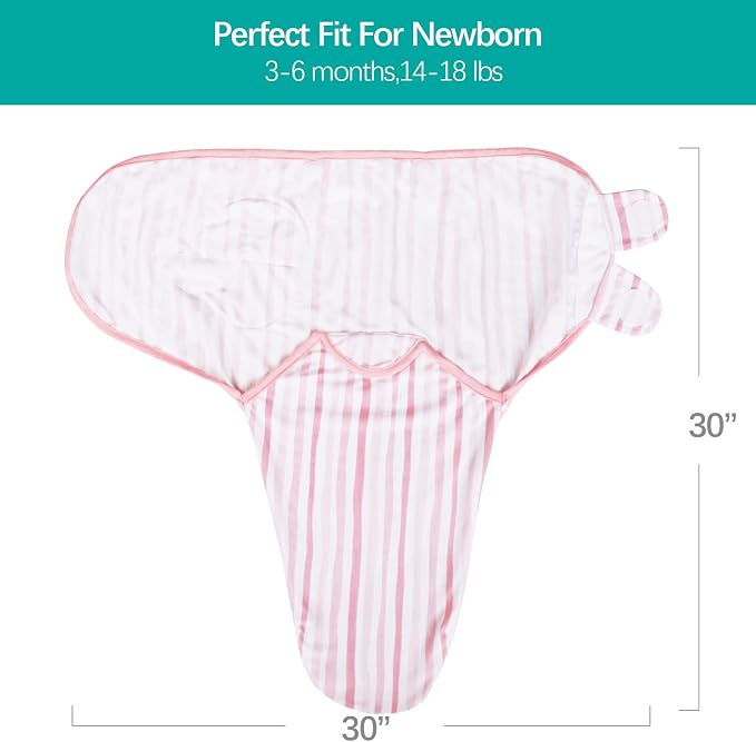 Biloban Swaddle Blankets for Baby Girl, Baby Swaddles 3-6 Months | Baby Swaddle - Image 5