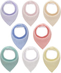 Cotton Bandana Drool Bibs for Baby Girl Boys for Drooling and Teething for 8 by maiwa