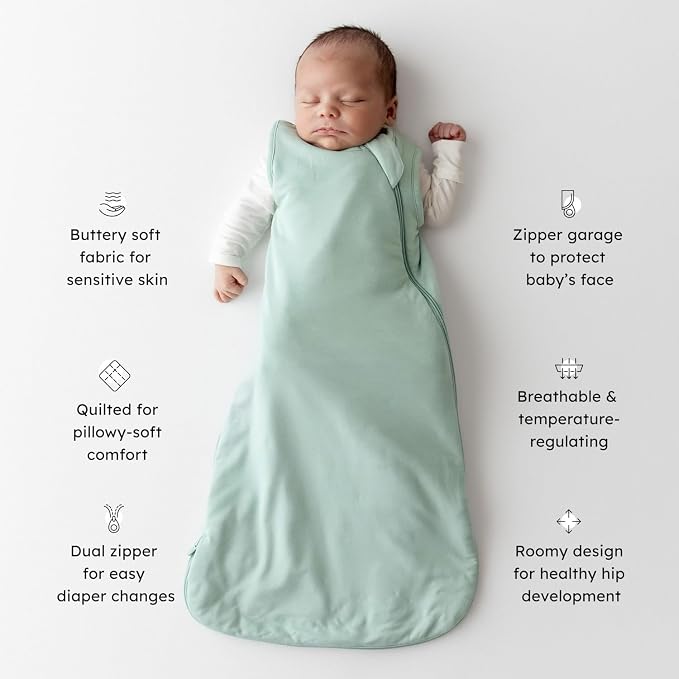 KYTE BABY Sleep Bag 1.0 TOG, Rayon Made From Bamboo Wearable Blanket, Dual - Image 2