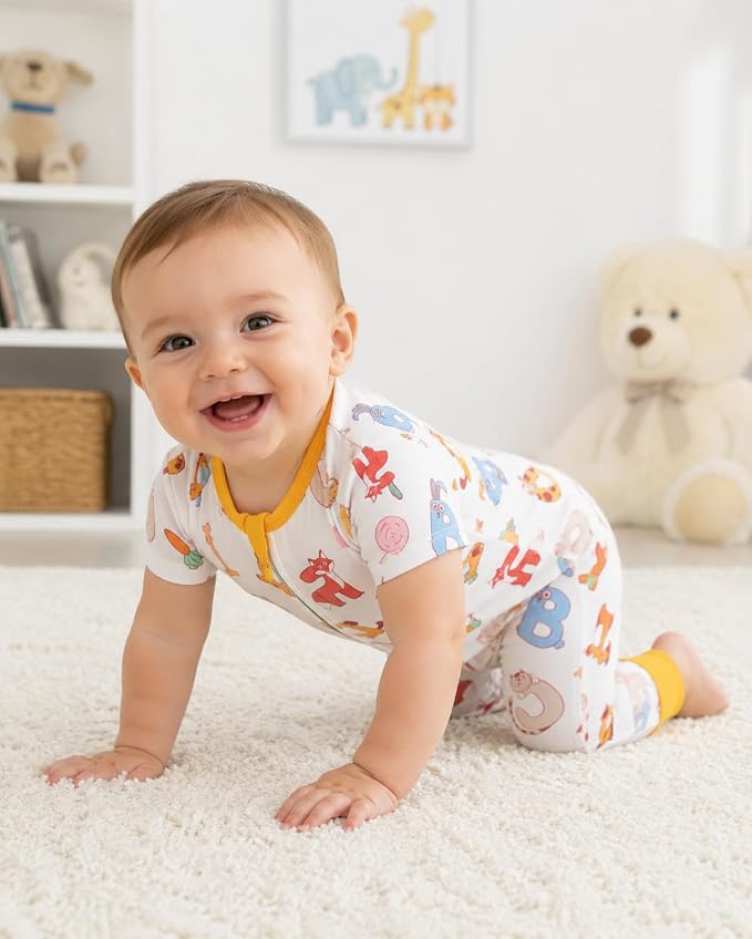 GUISBY Baby Cotton Footless Zipper Pajamas | 100% Cotton Comfort, Easy Zipper - Image 3