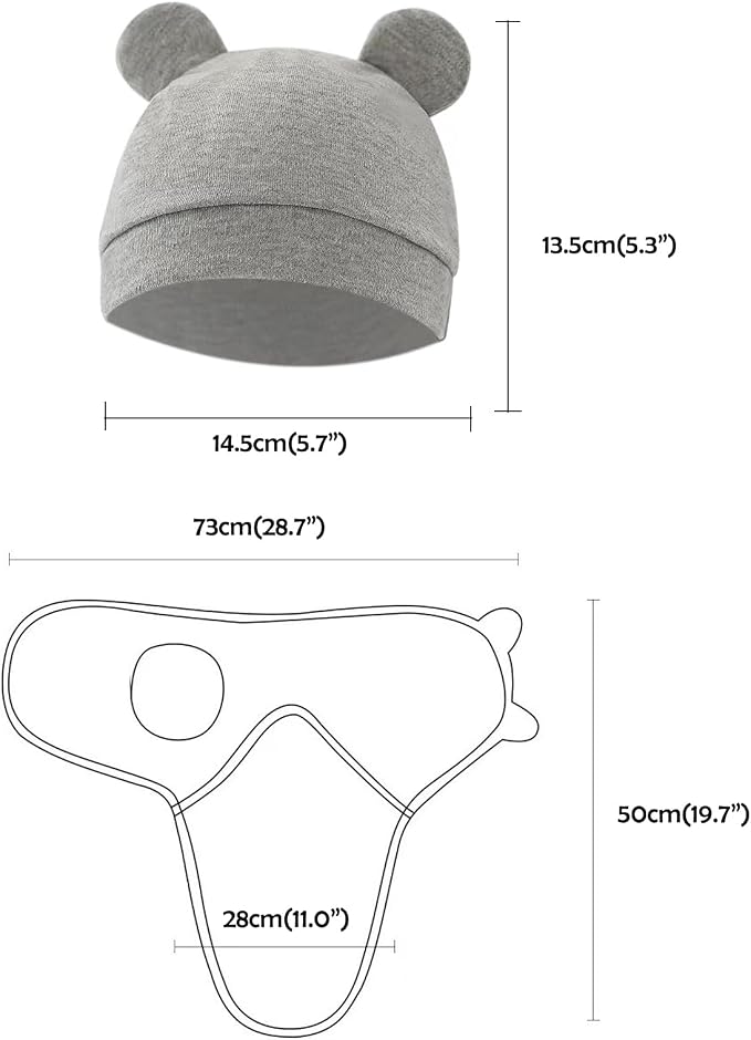 3-Pack Unisex Baby Swaddles for Newborns - Image 7