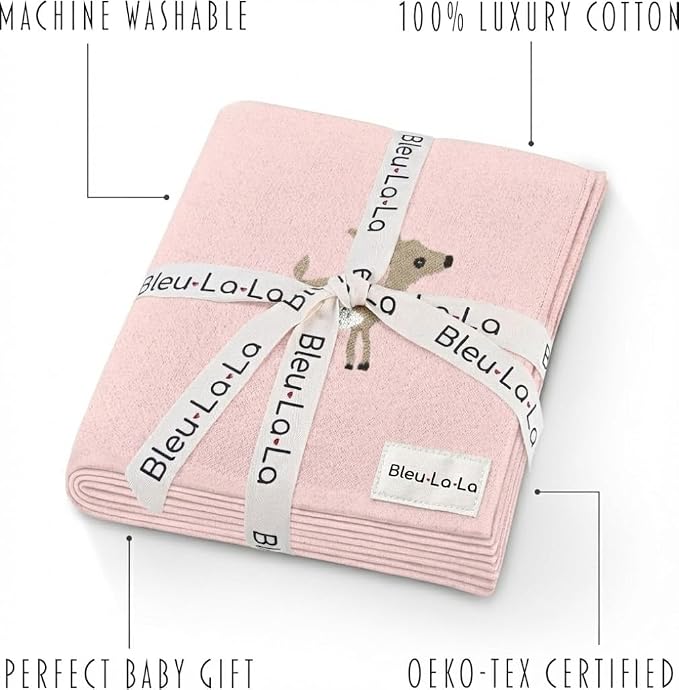 Knit Baby Swaddle Blanket - Image 3