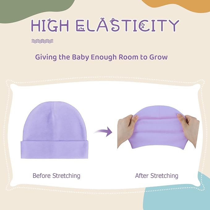 Century Star Cotton Newborn Baby Beanie Hats and Mittens Set Infant Hats - Image 6